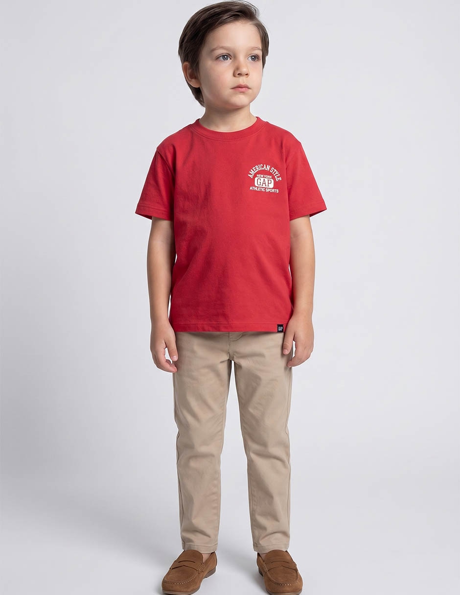 Playera manga corta para niño
