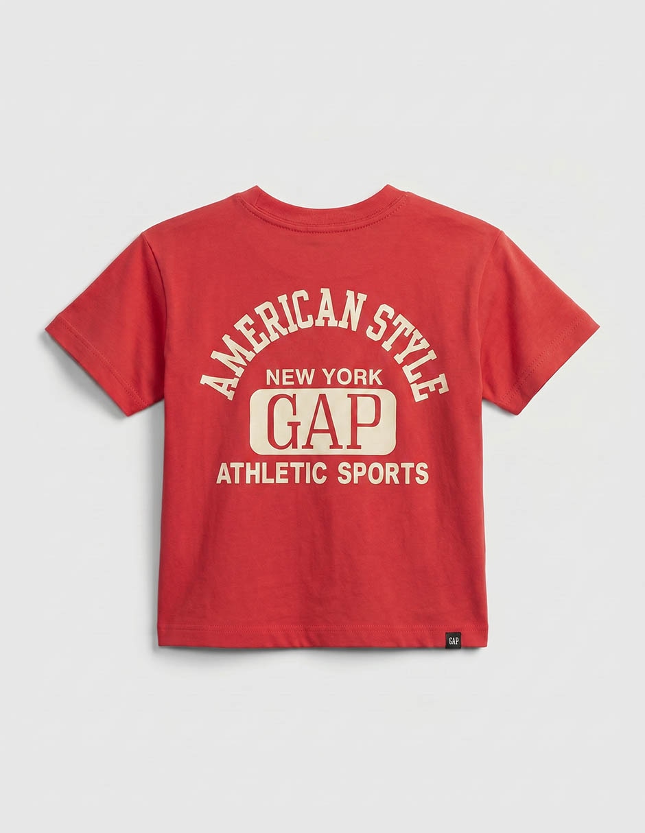 Playera manga corta para niño