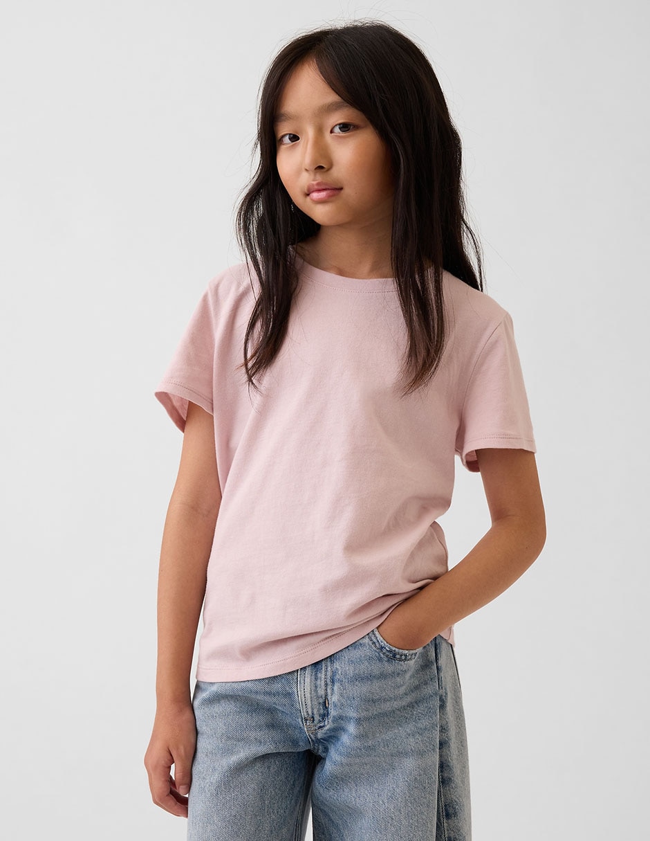 Playera manga regular para niña Playera manga regular para niña