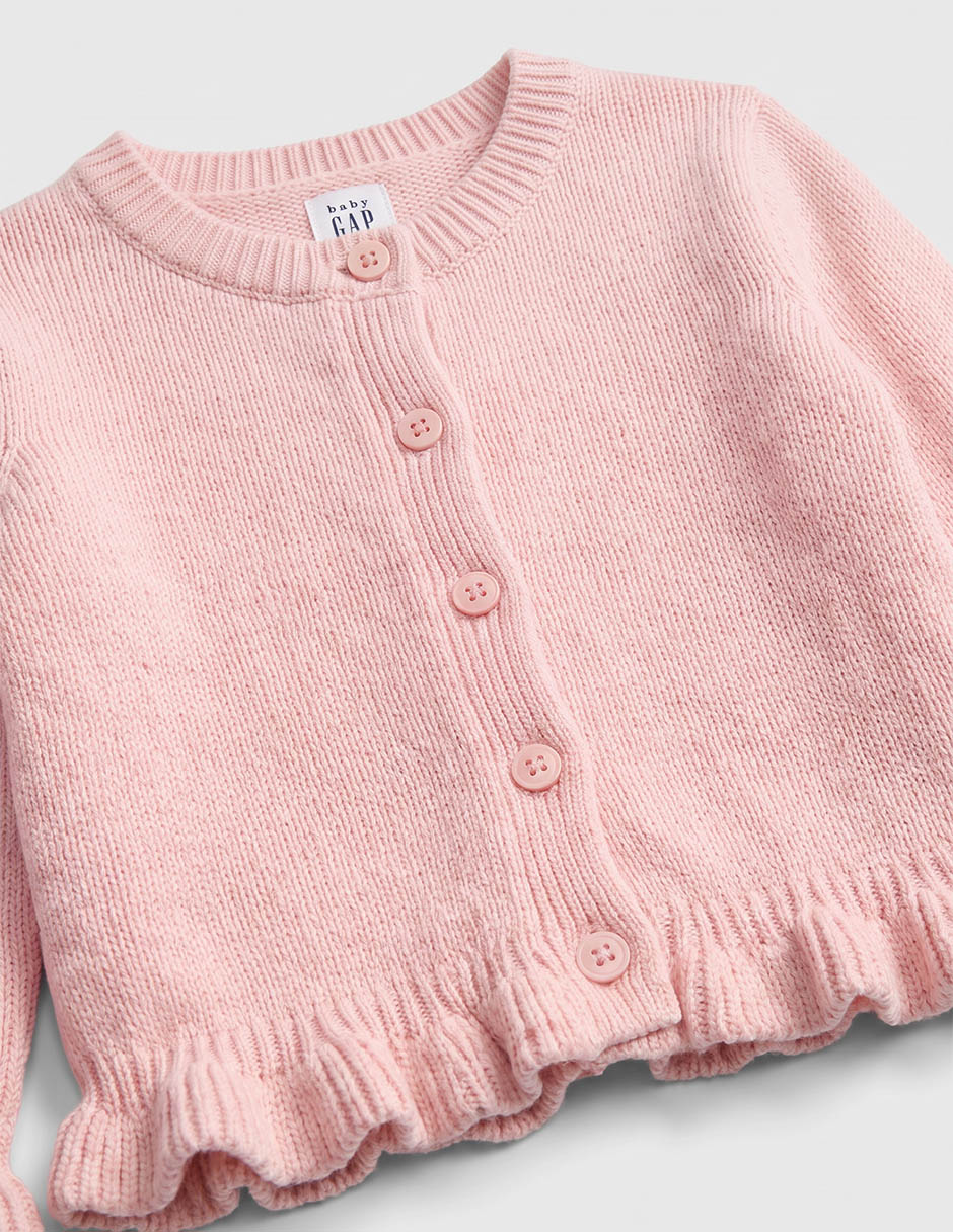 Suéter con olanes para niña 4