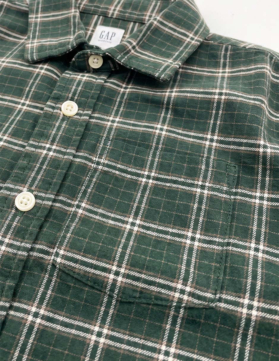 Camisa de algodón manga larga para niño 3