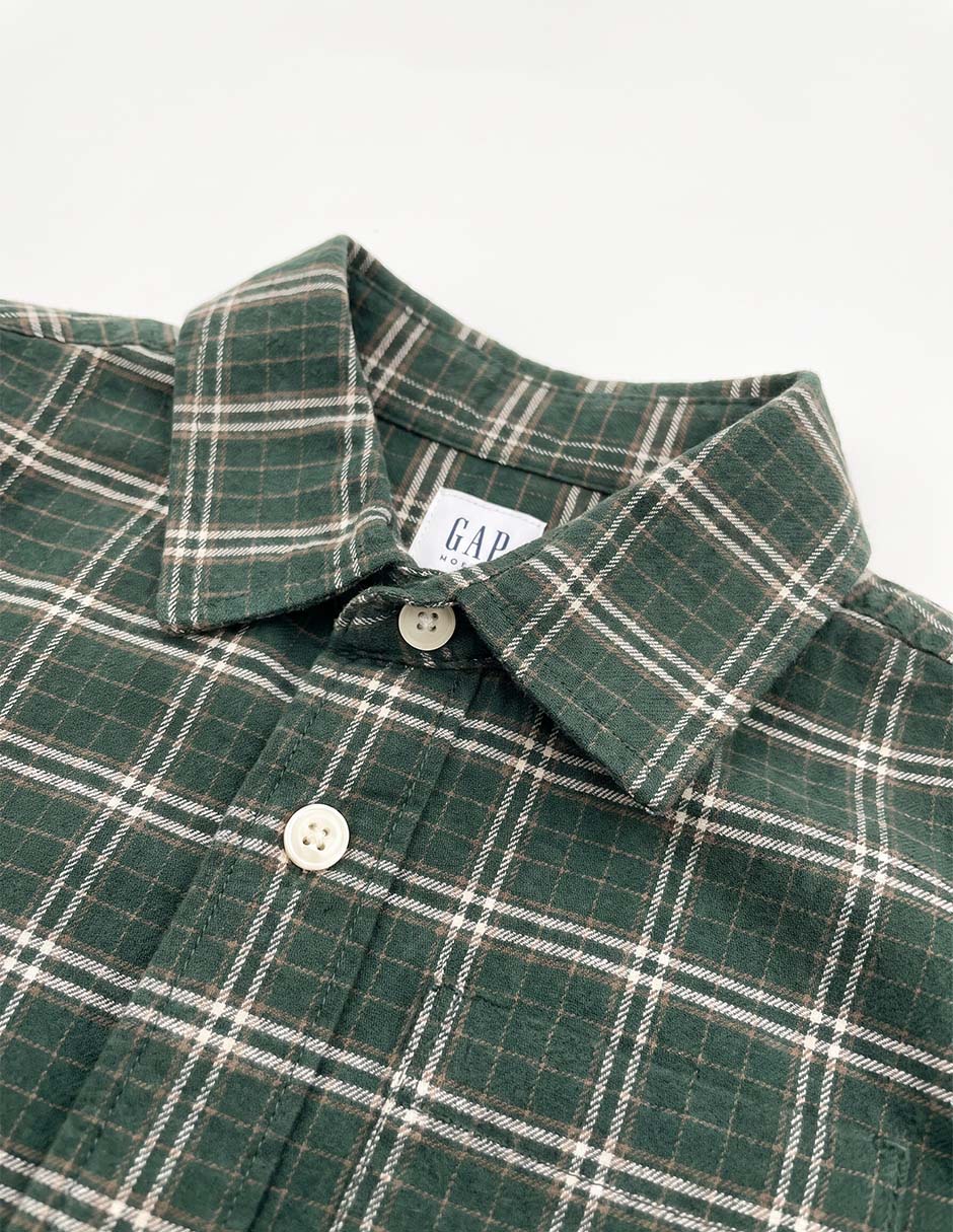 Camisa de algodón manga larga para niño 4