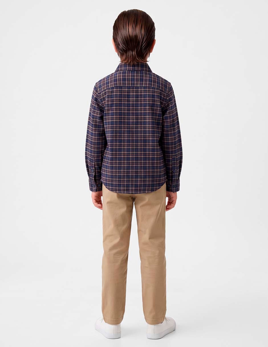 Camisa de algodón manga larga para niño 2