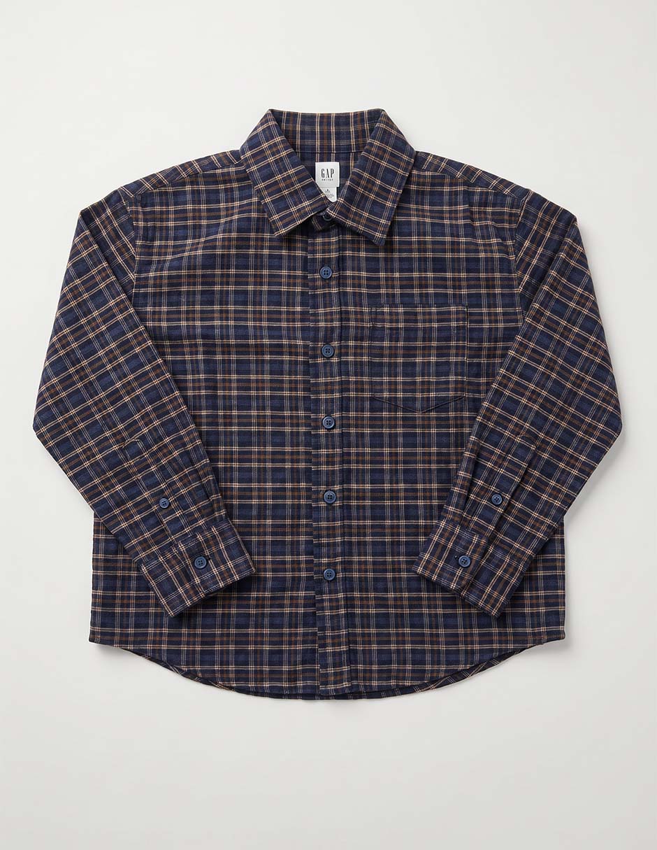 Camisa de algodón manga larga para niño 3