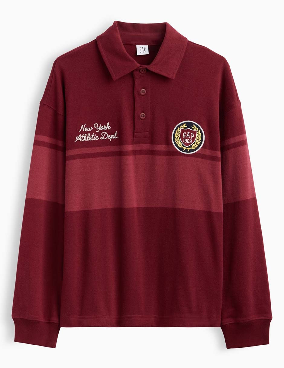 Playera tipo polo de algodón para niño 1