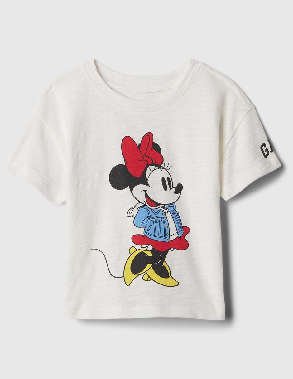 Playera Minnie manga corta para bebé niña