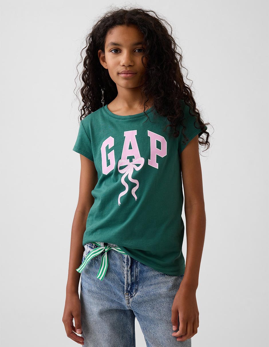 Playera manga corta para niña