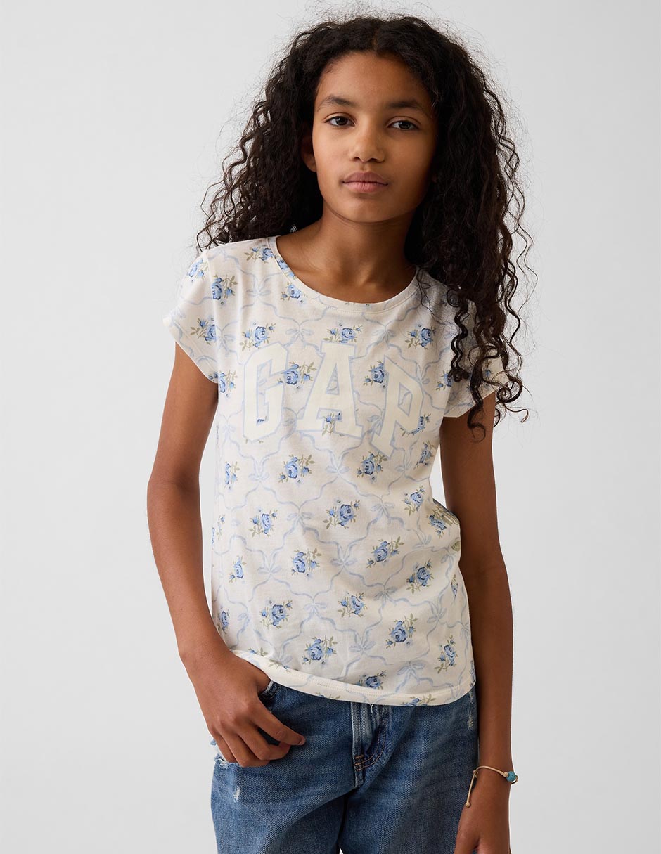 Playera manga corta para niña
