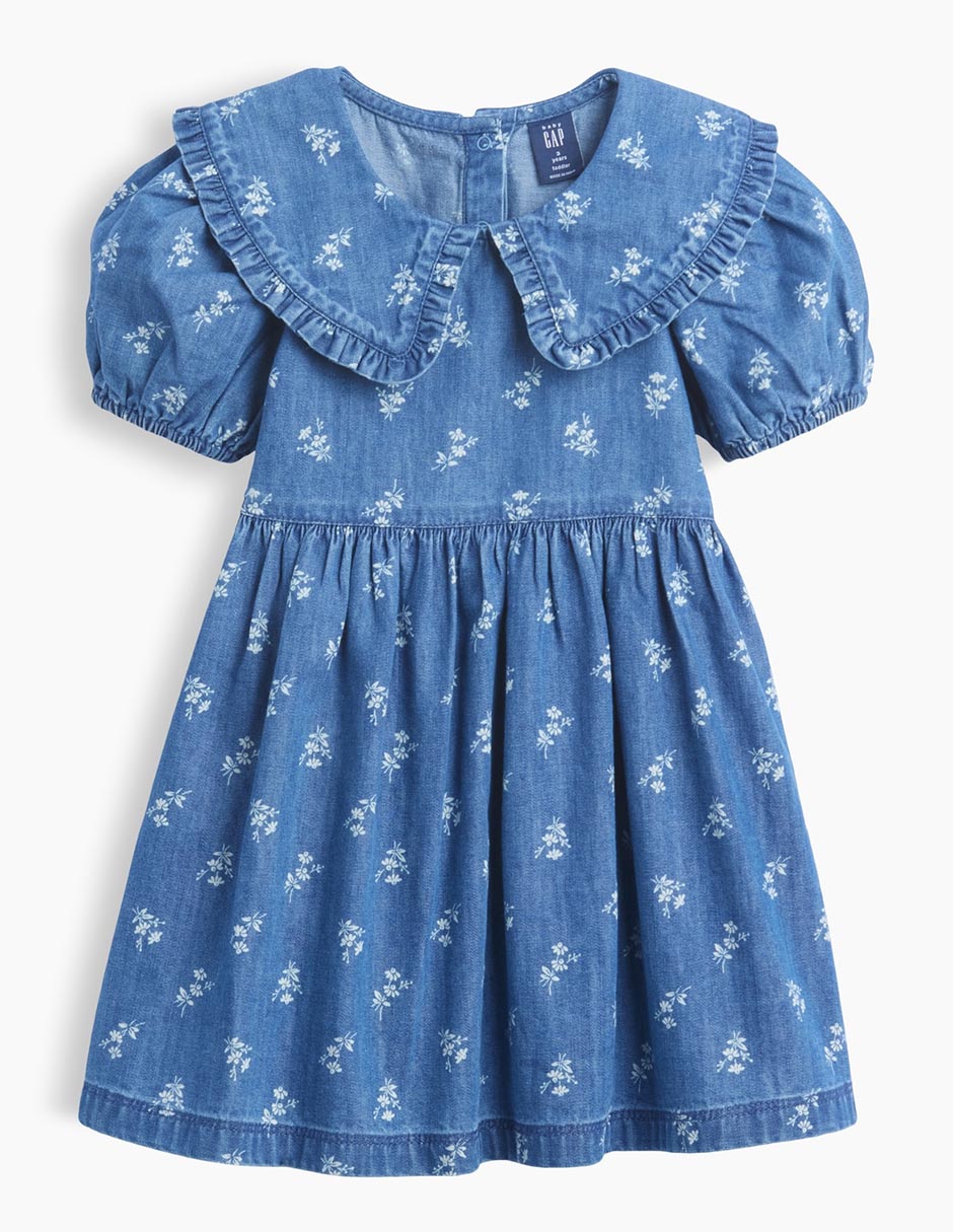 Vestido manga globo para niña 2