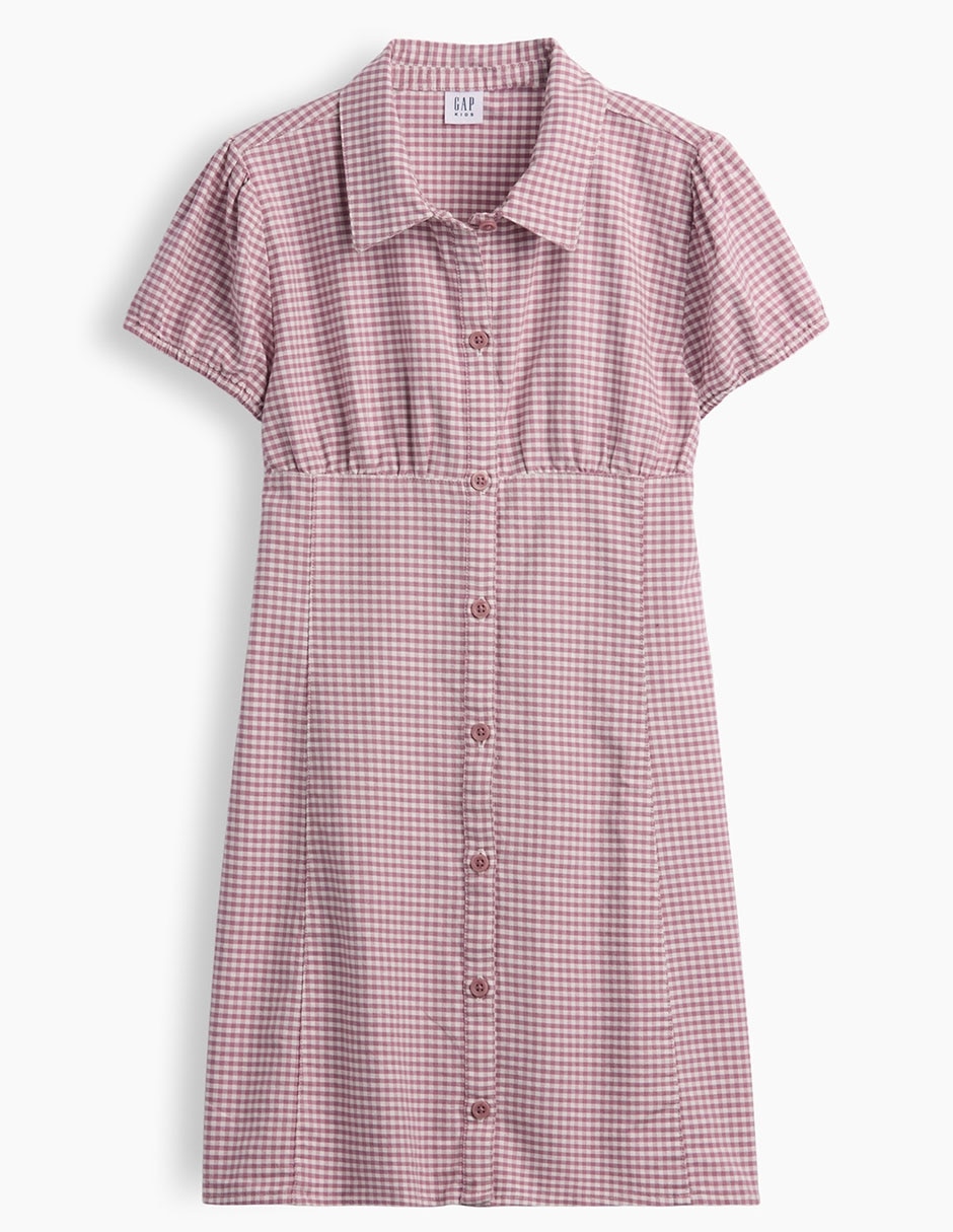 Vestido manga corta para niña