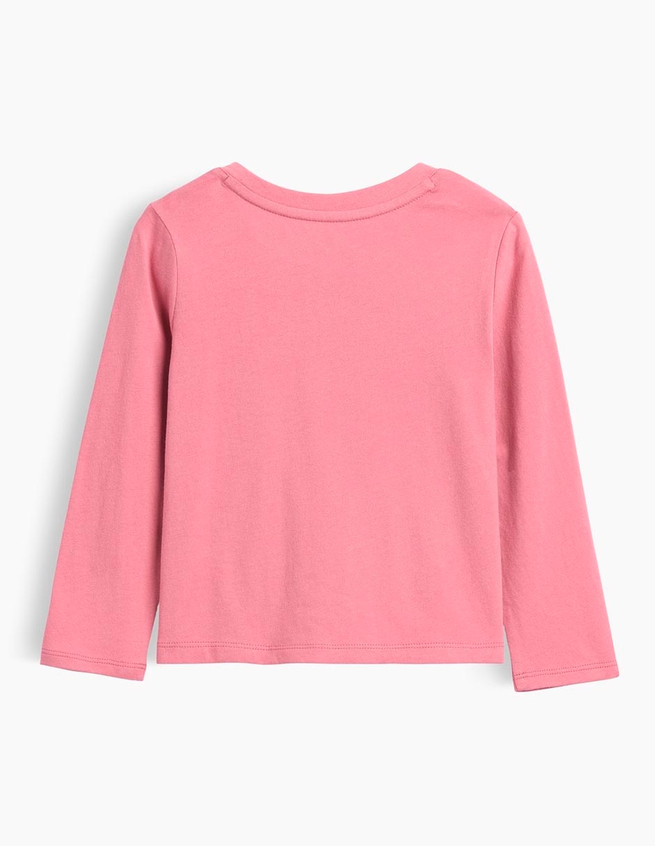 Playera manga larga para niña