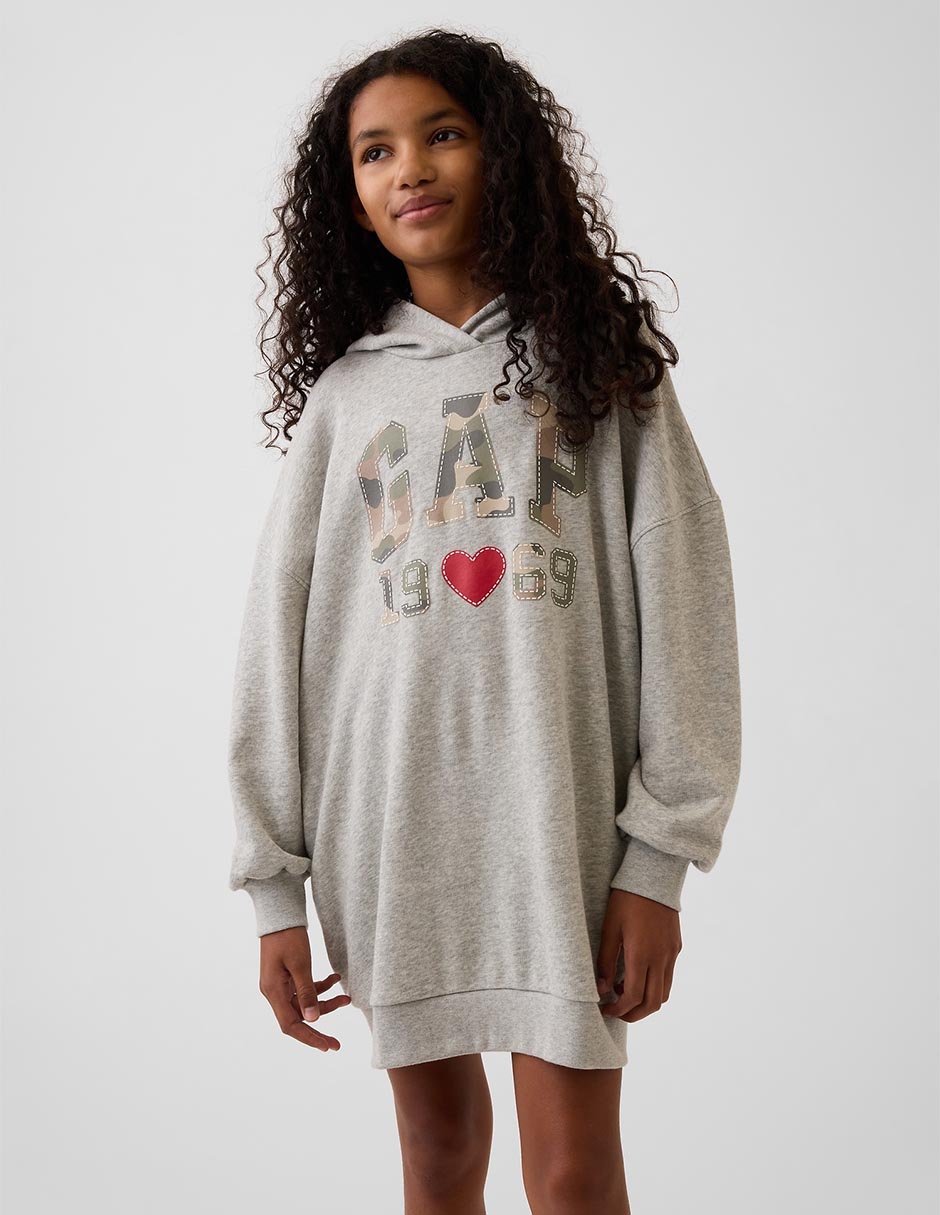 Vestido manga larga para niña