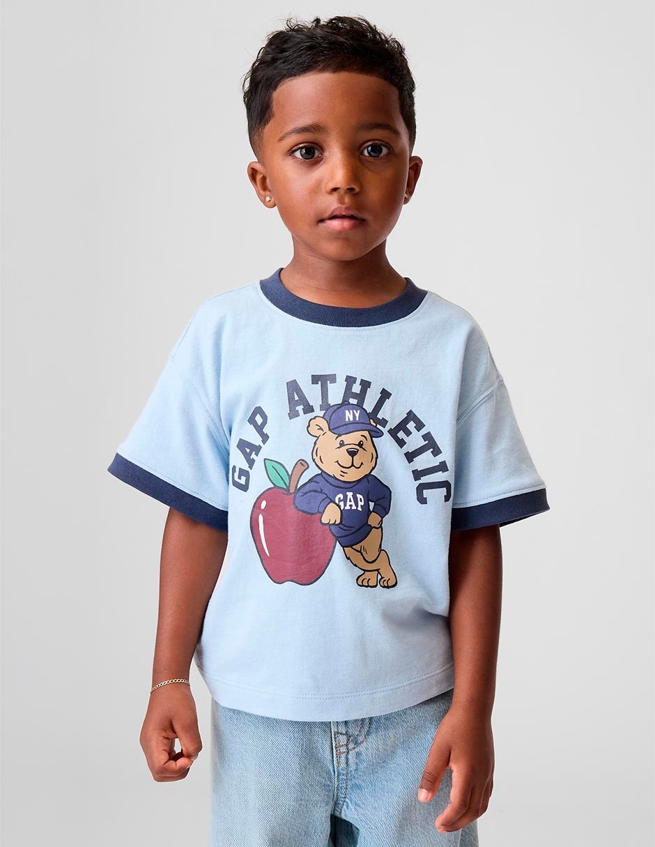 Playera manga corta para niño
