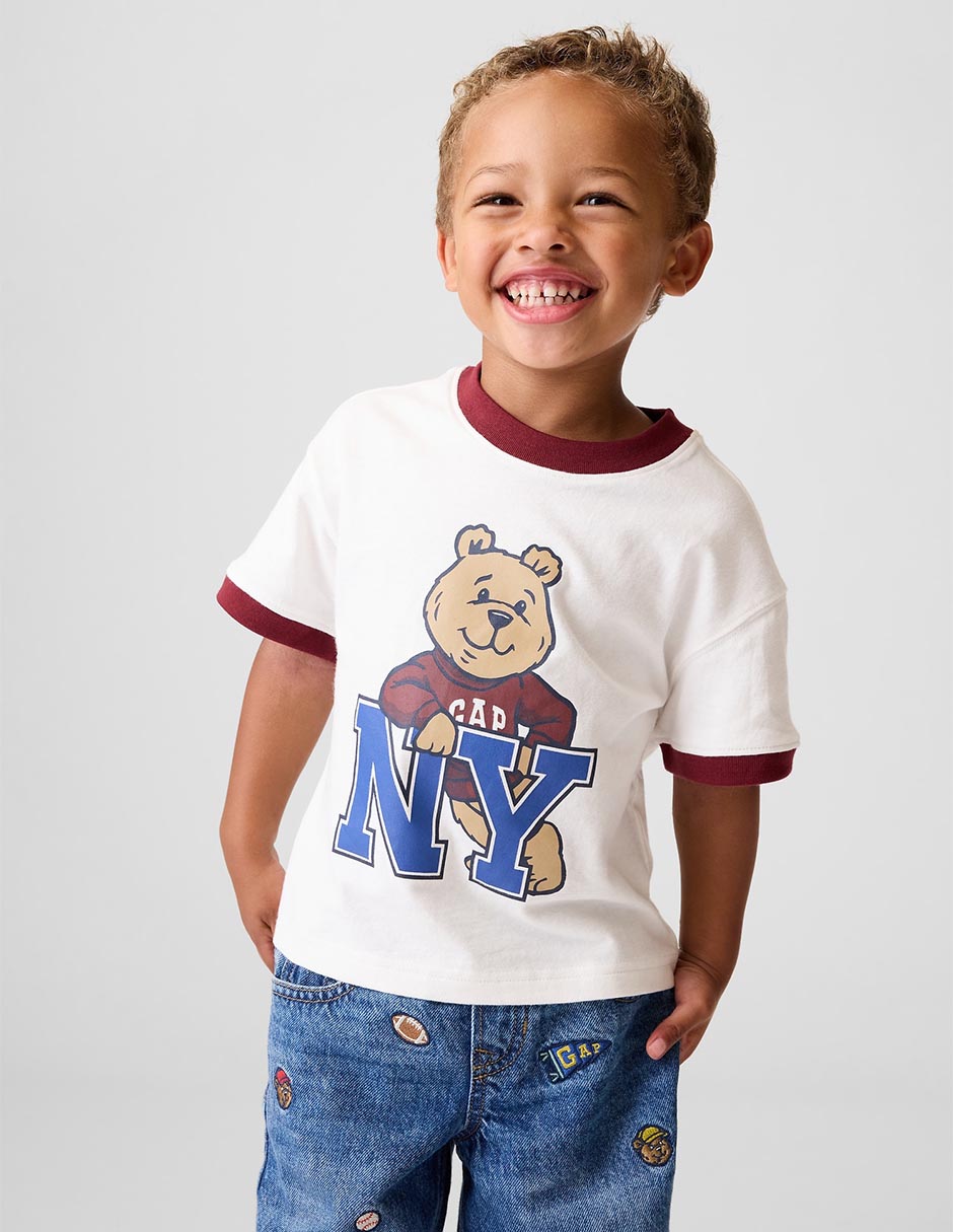 Playera manga corta para niño