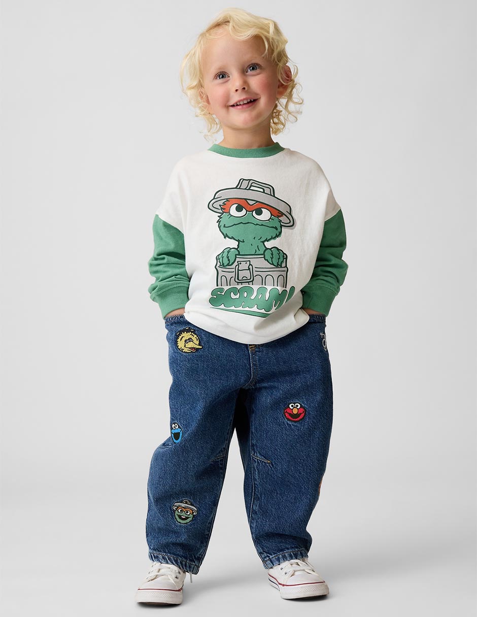 Playera plaza sésamo manga larga para niño 2