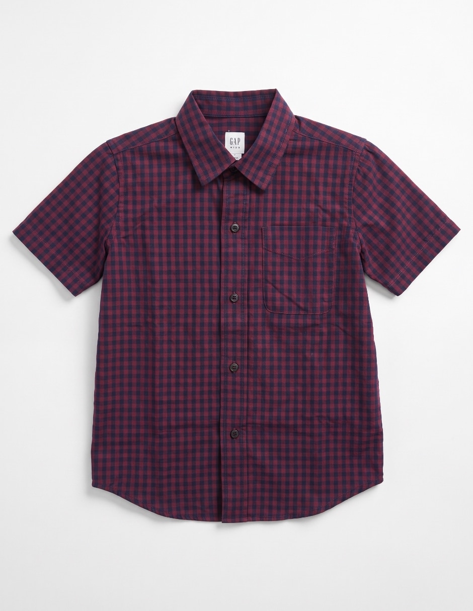 Camisa casual de algodón manga corta para niño 3
