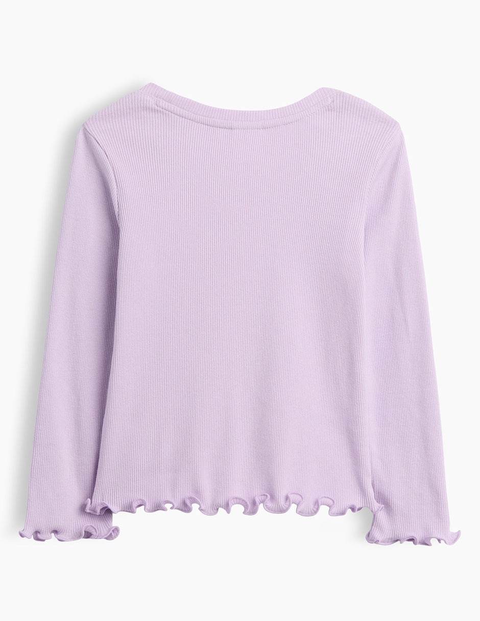 Playera manga larga para bebé niña