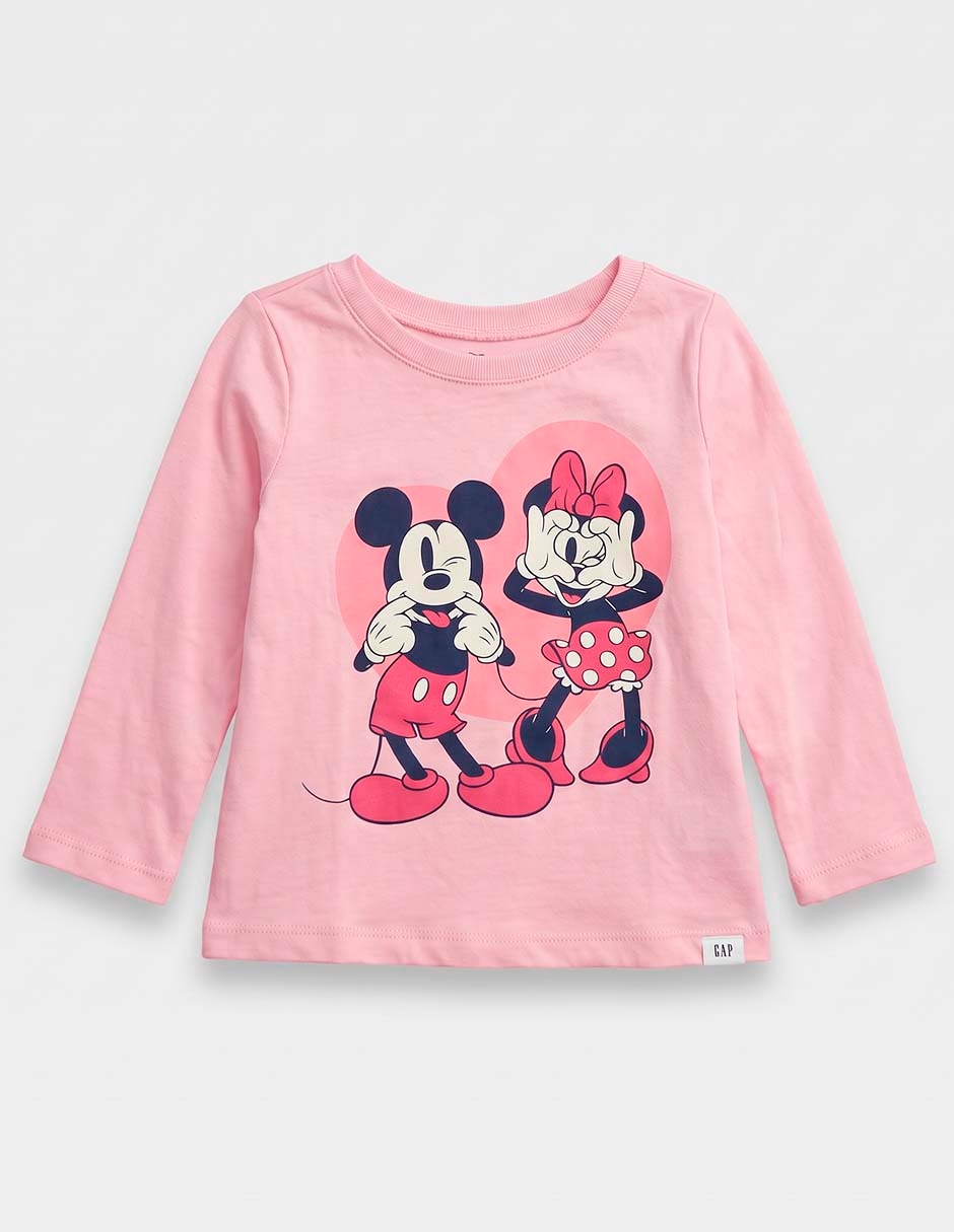 Playera Minnie Mouse manga larga para niña Playera Minnie Mouse manga larga para niña