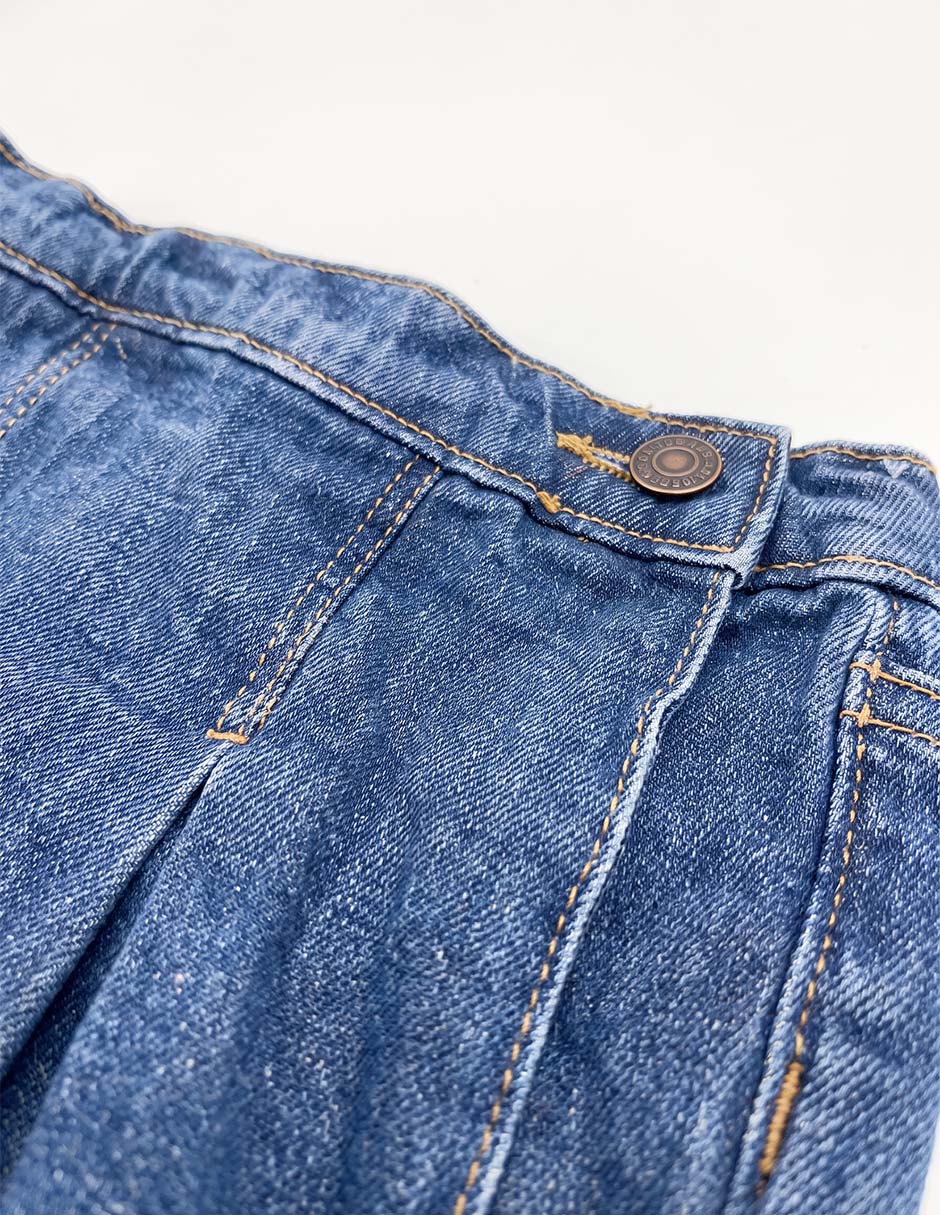 Falda short de algodón para niña