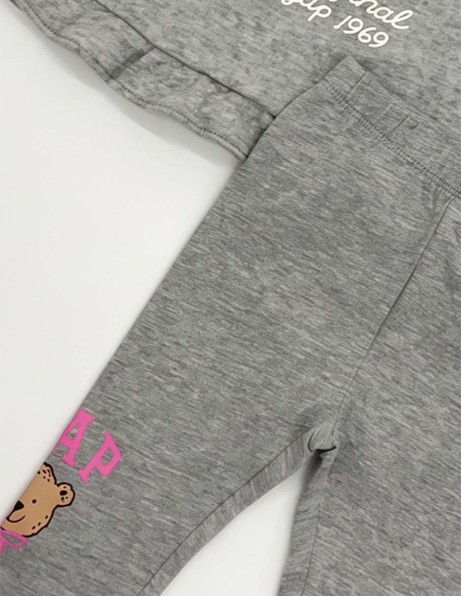 Conjunto casual de algodón para niña 2 piezas