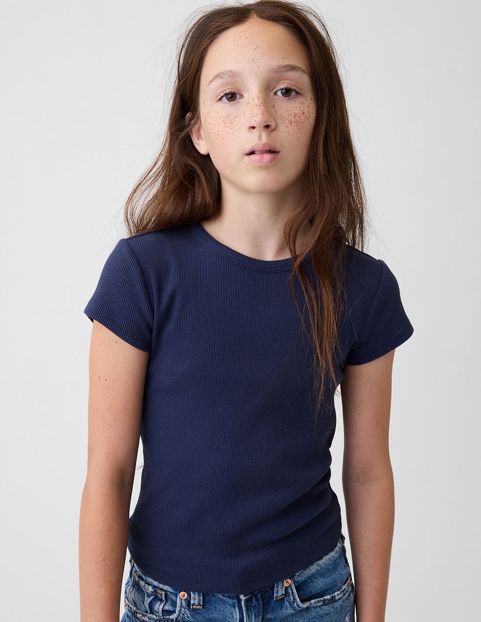 Playera manga corta para niña