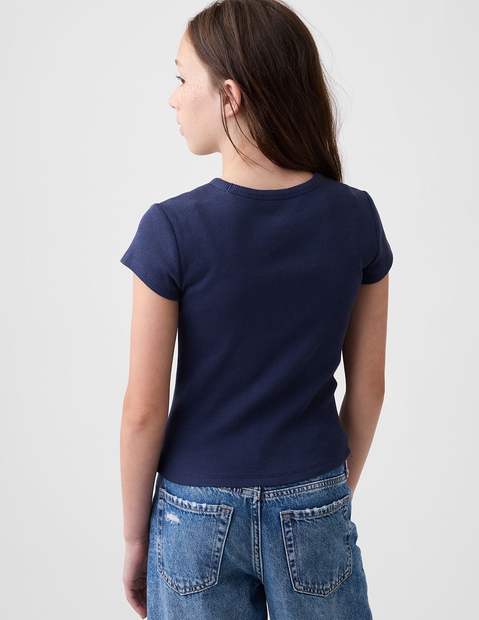 Playera manga corta para niña