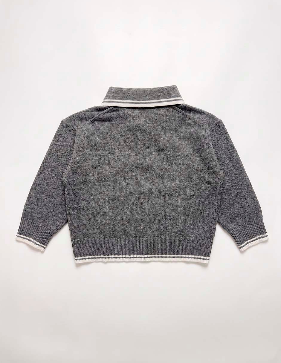 Playera tipo polo de algodón para niño 5