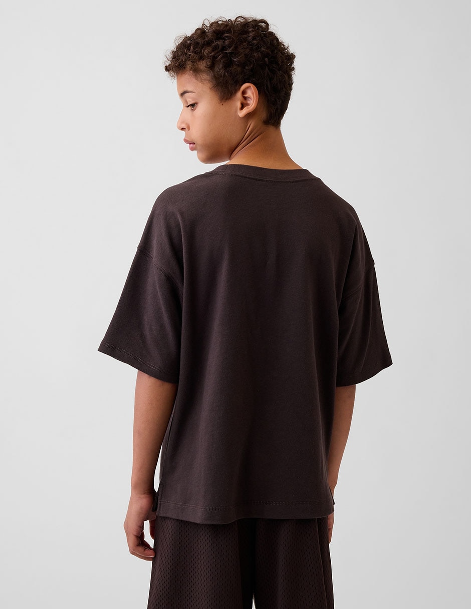 Playera manga al codo para niño