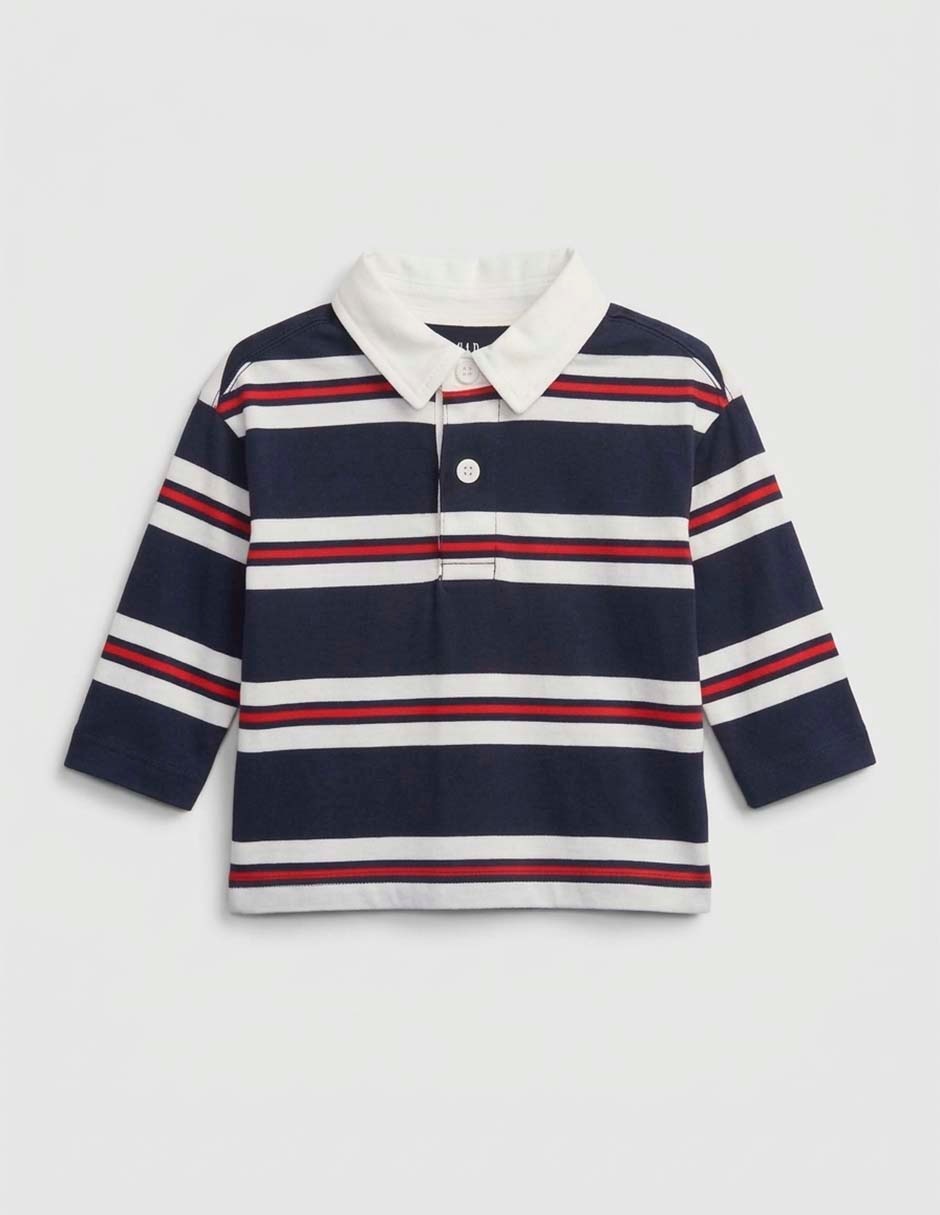 Playera tipo polo para bebé niño