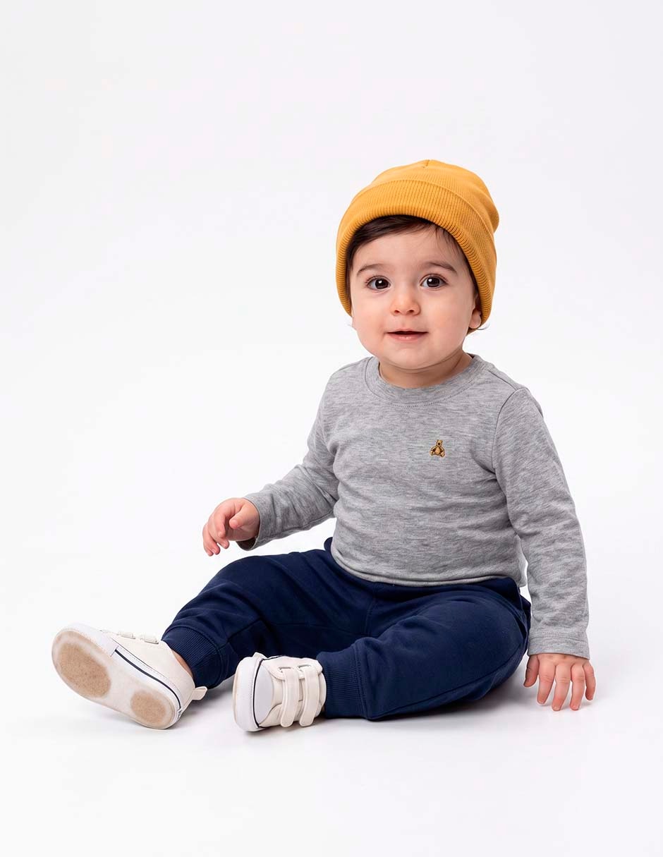 Playera manga larga para niño