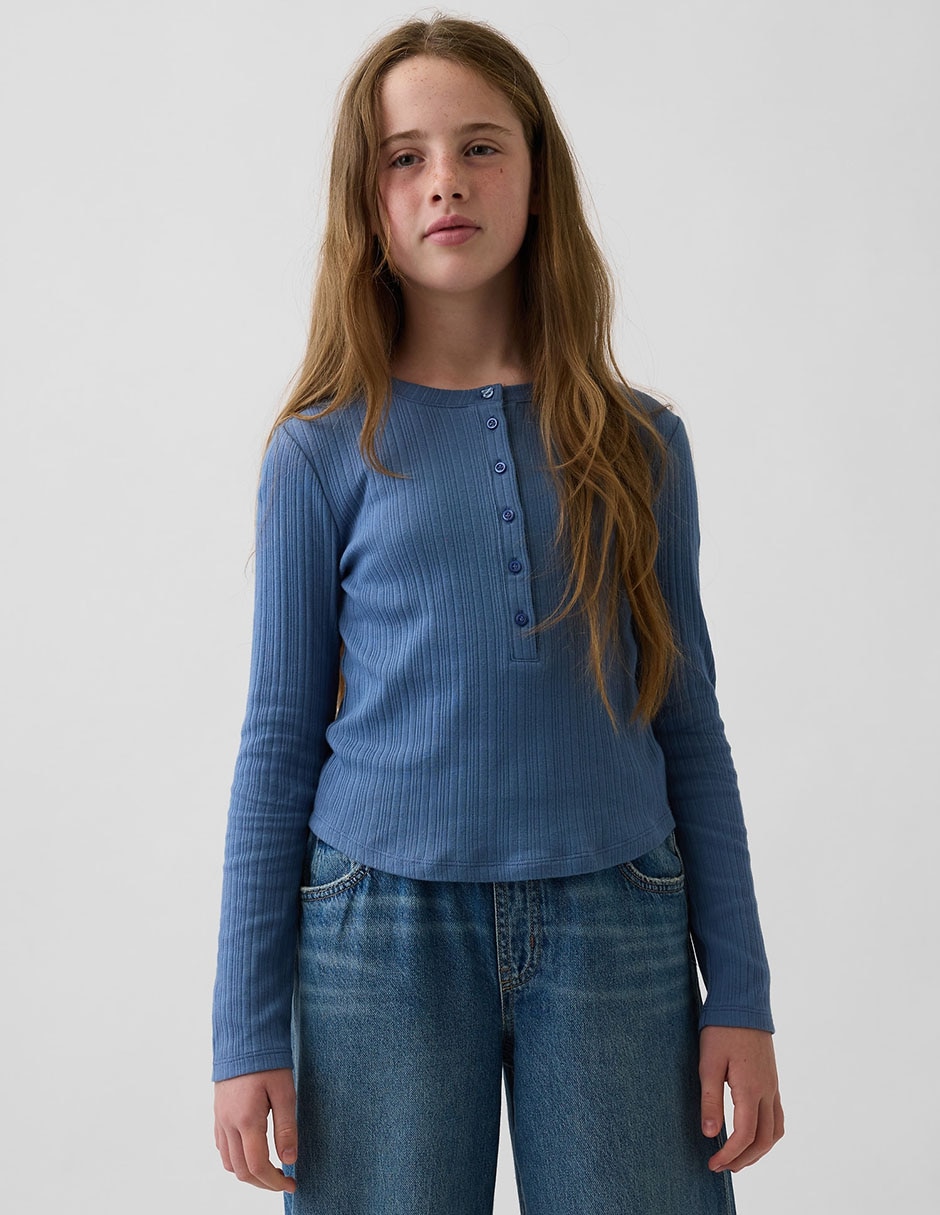Playera manga larga para niña Playera manga larga para niña