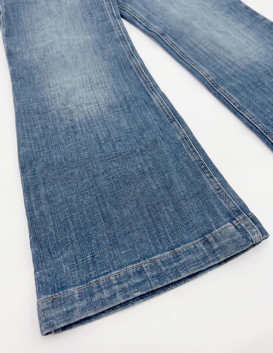 Jeans relaxed wide leg deslavado para niña 4
