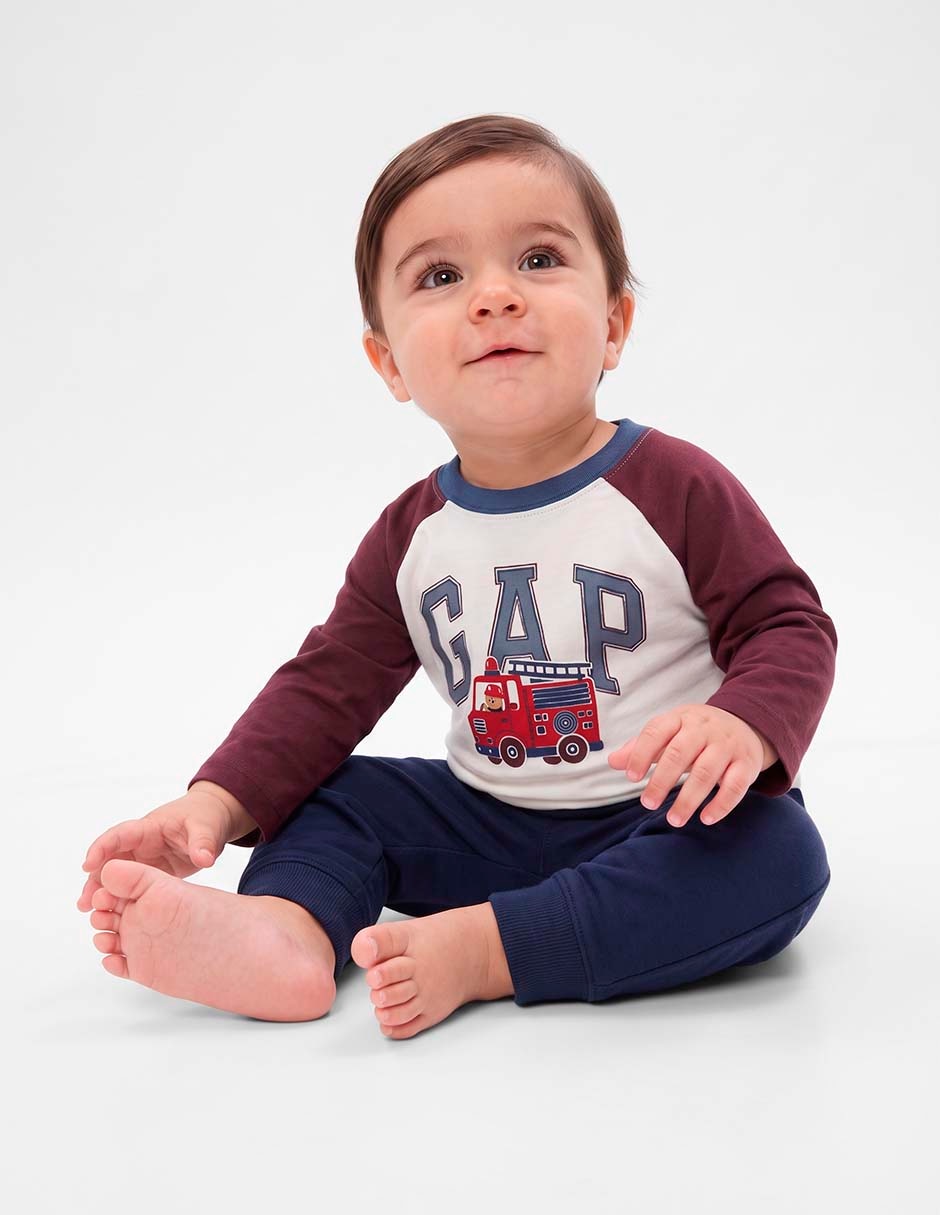 Playera manga larga para niño