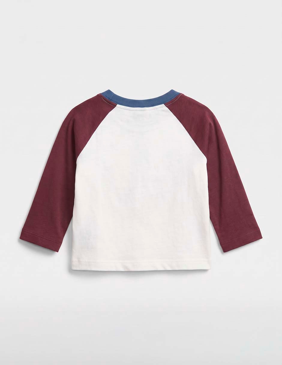 Playera manga larga para niño