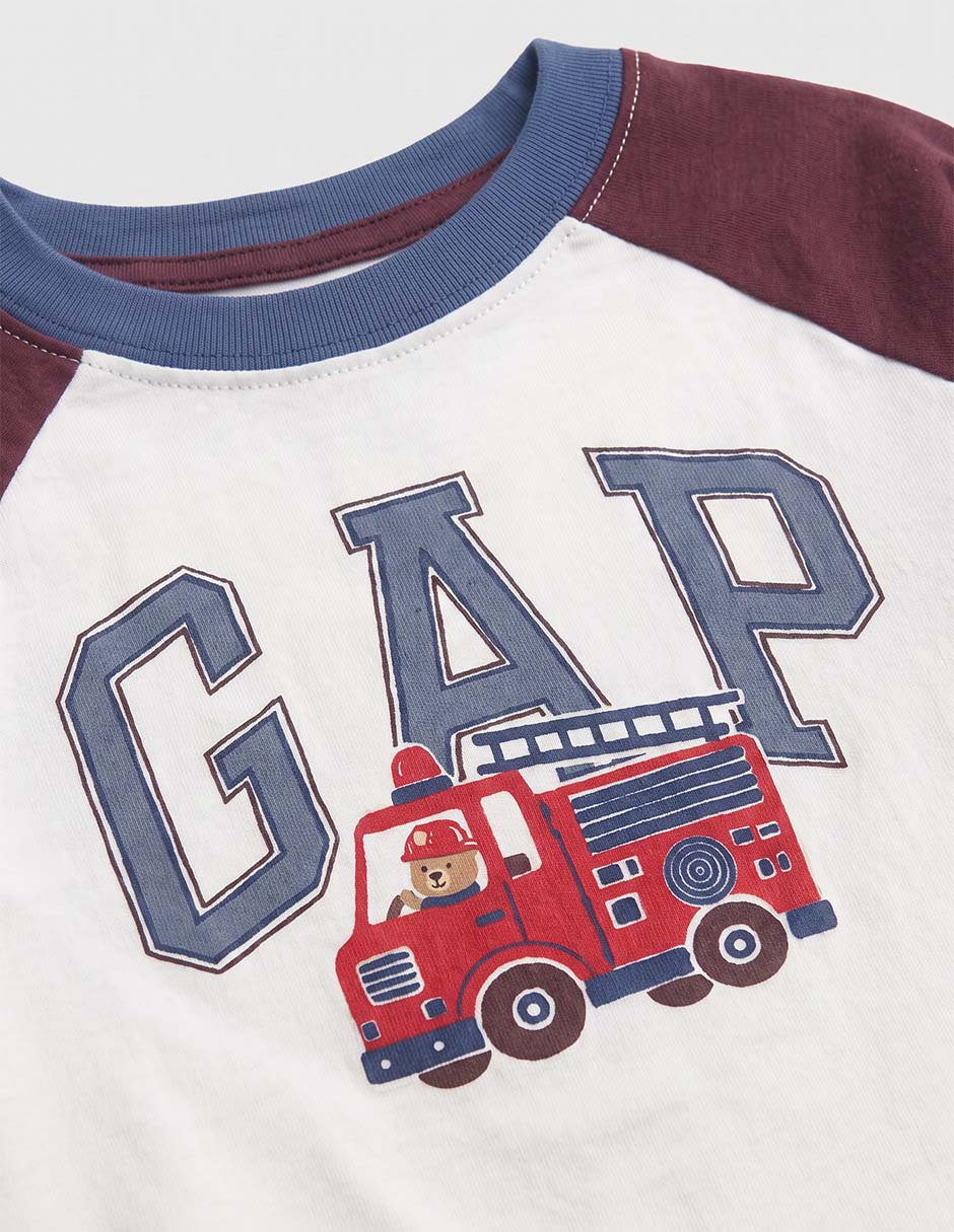 Playera manga larga para niño