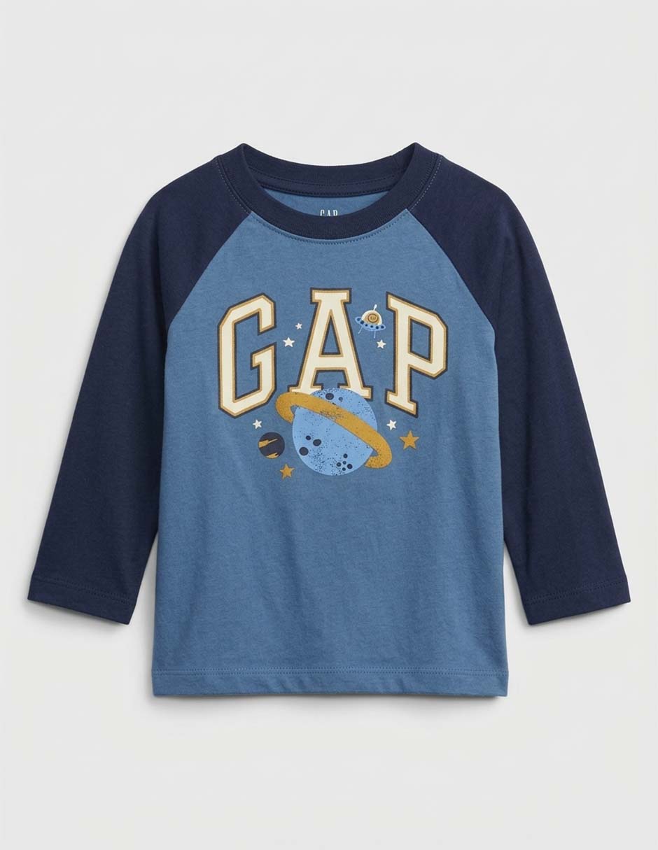 Playera manga larga para niño