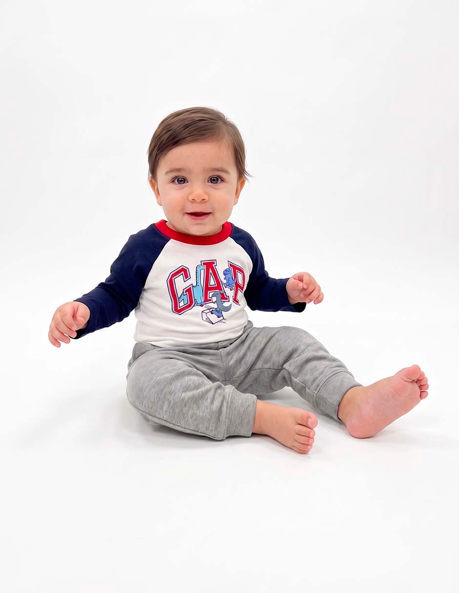 Playera manga larga para niño