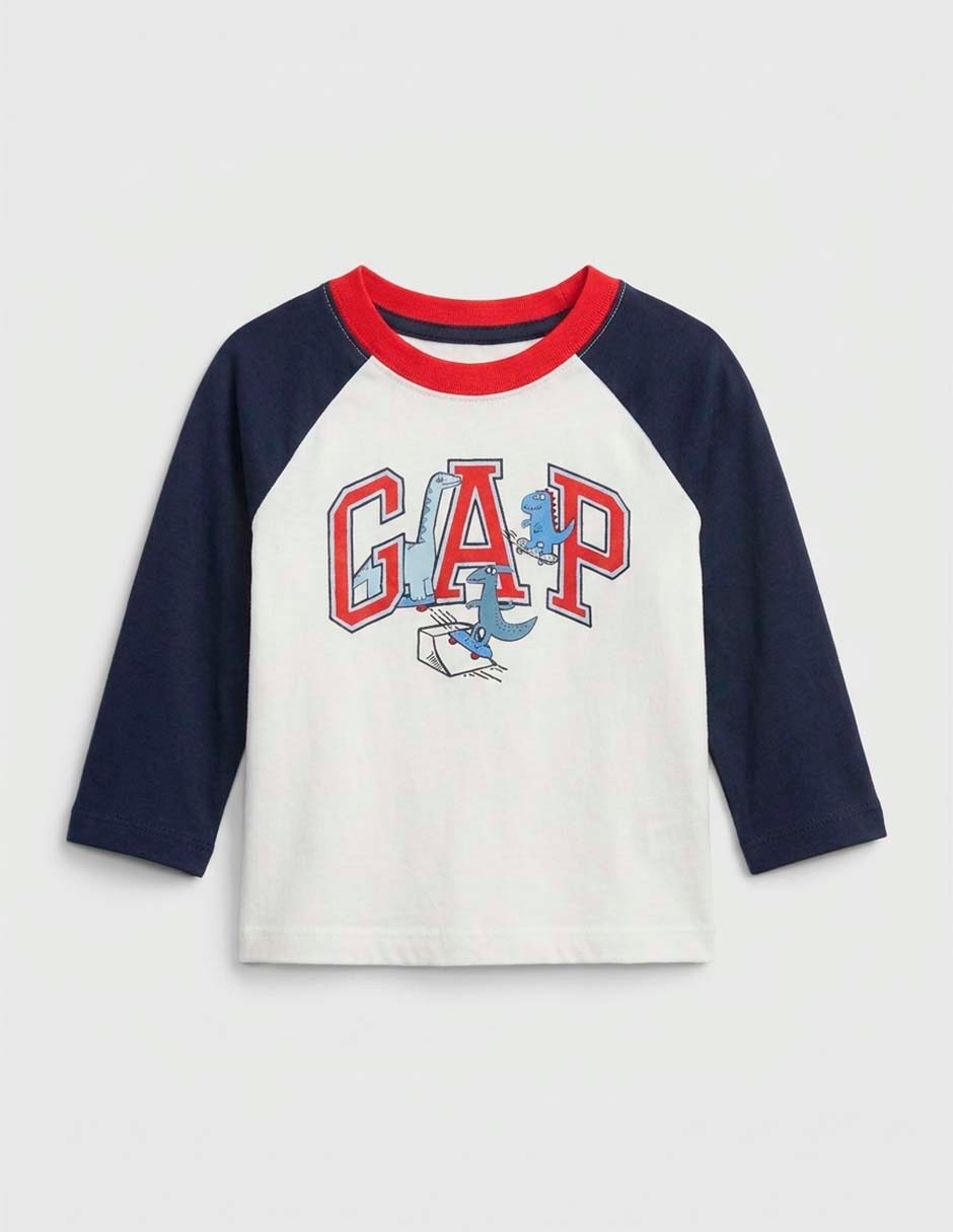Playera manga larga para niño