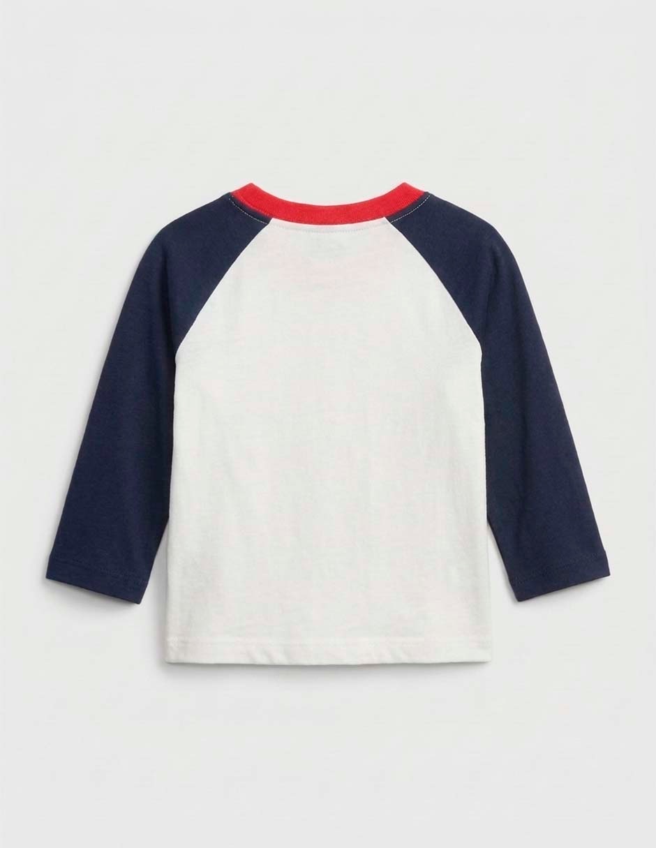 Playera manga larga para niño