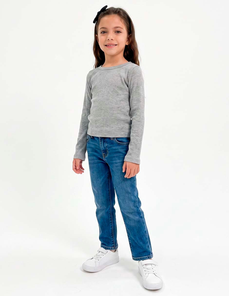 Playera manga larga para niña 2