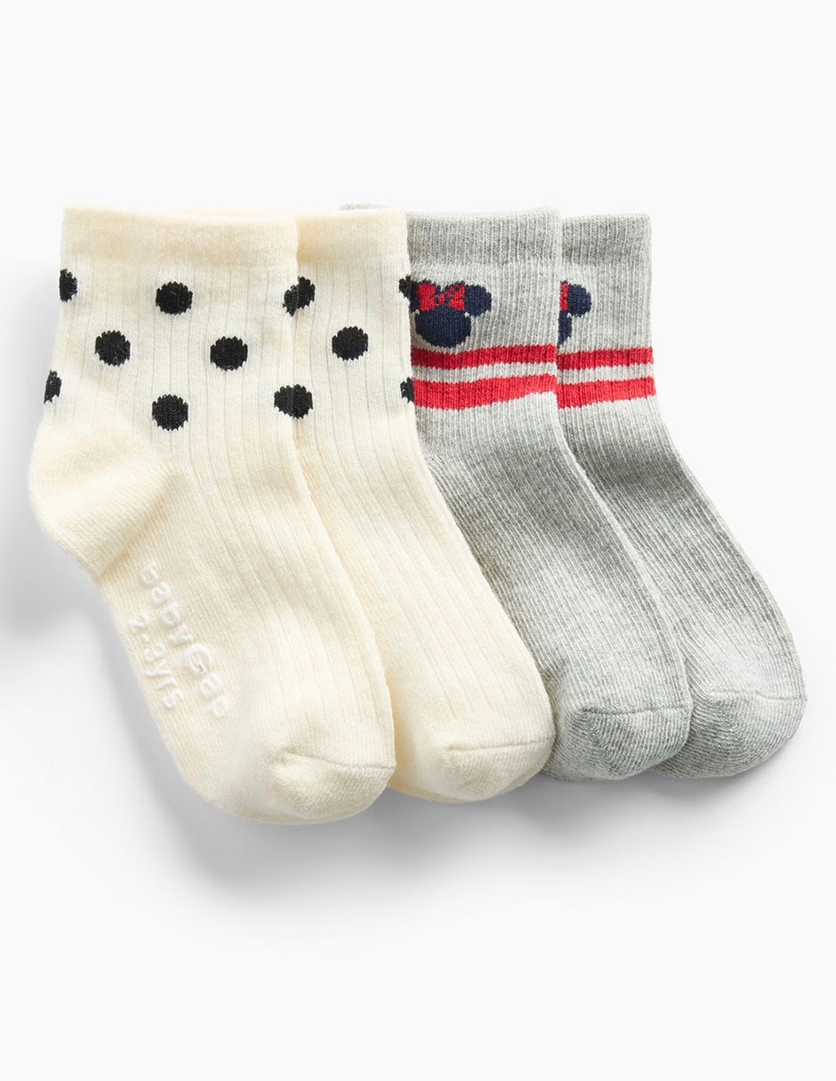 Set de calcetín minnie mouse de algodón para bebé niña