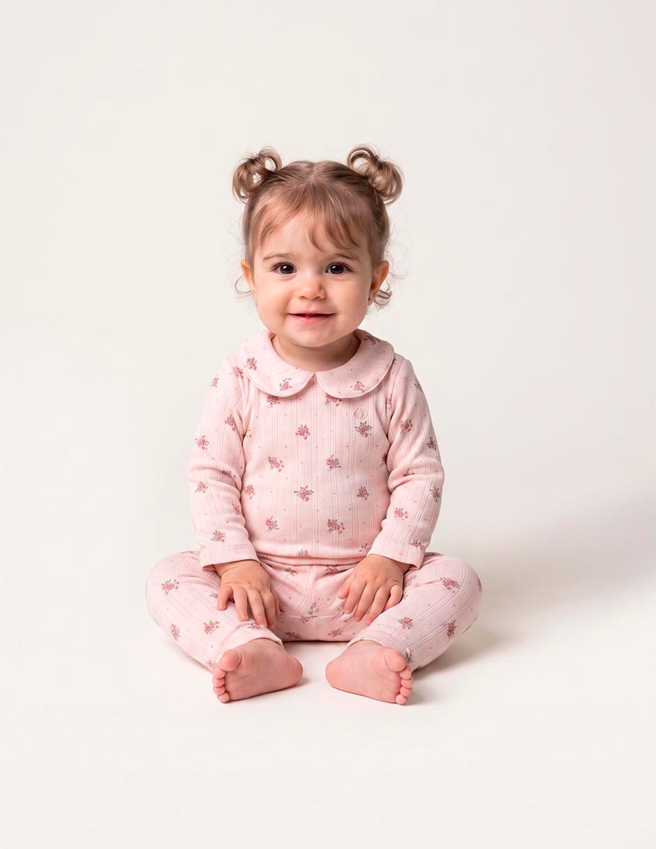 Conjunto de algodón para niña 2 piezas Conjunto de algodón para niña 2 piezas