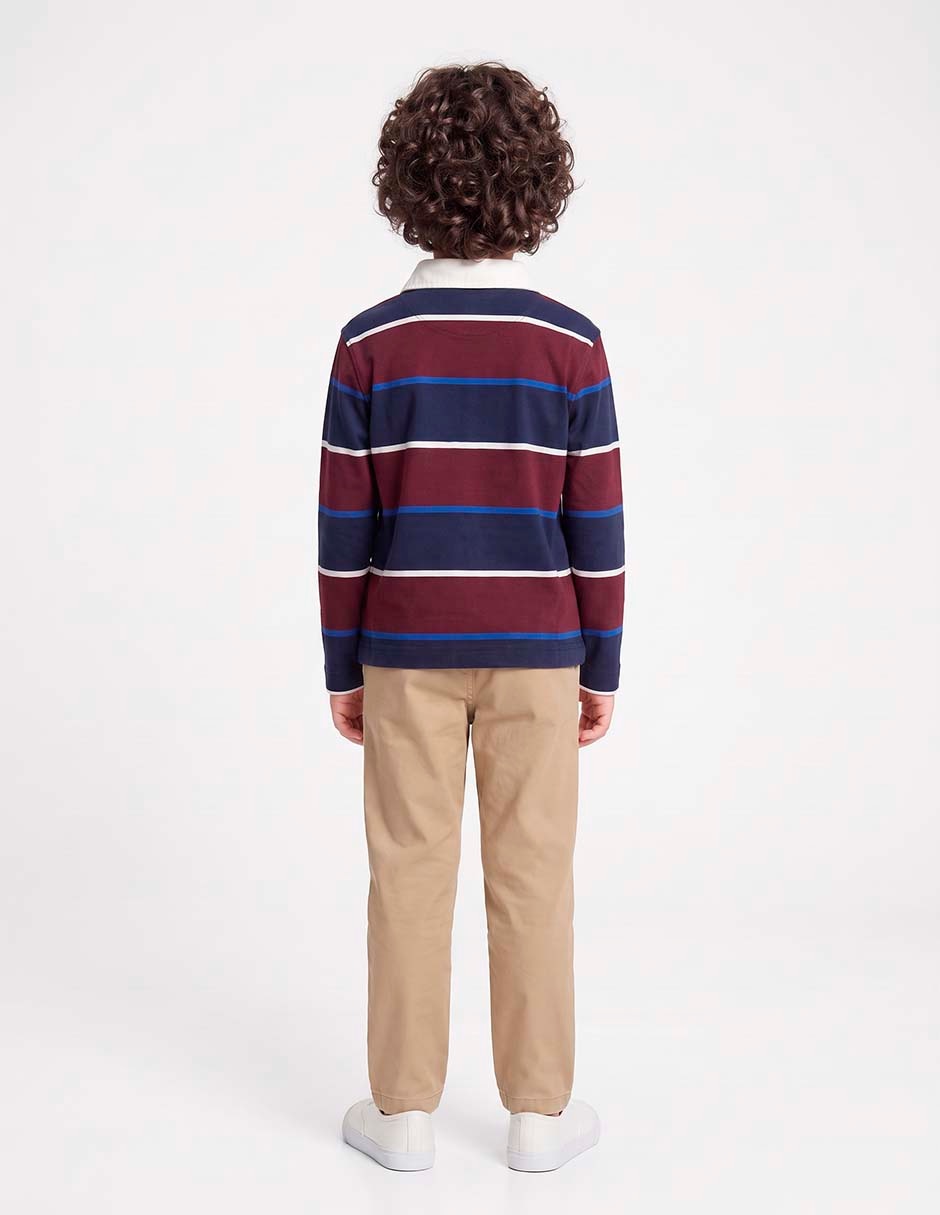 Playera tipo polo para niño 5