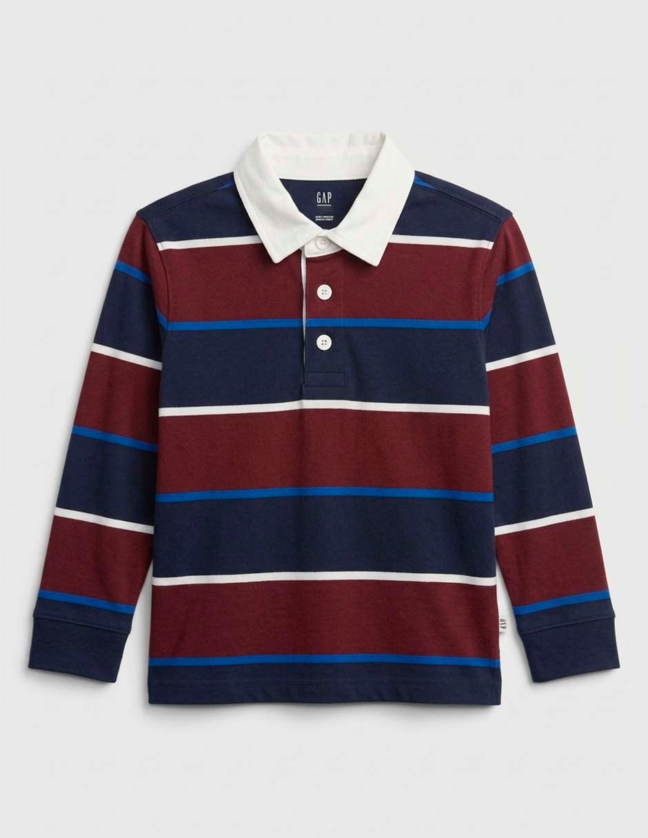 Playera tipo polo para niño