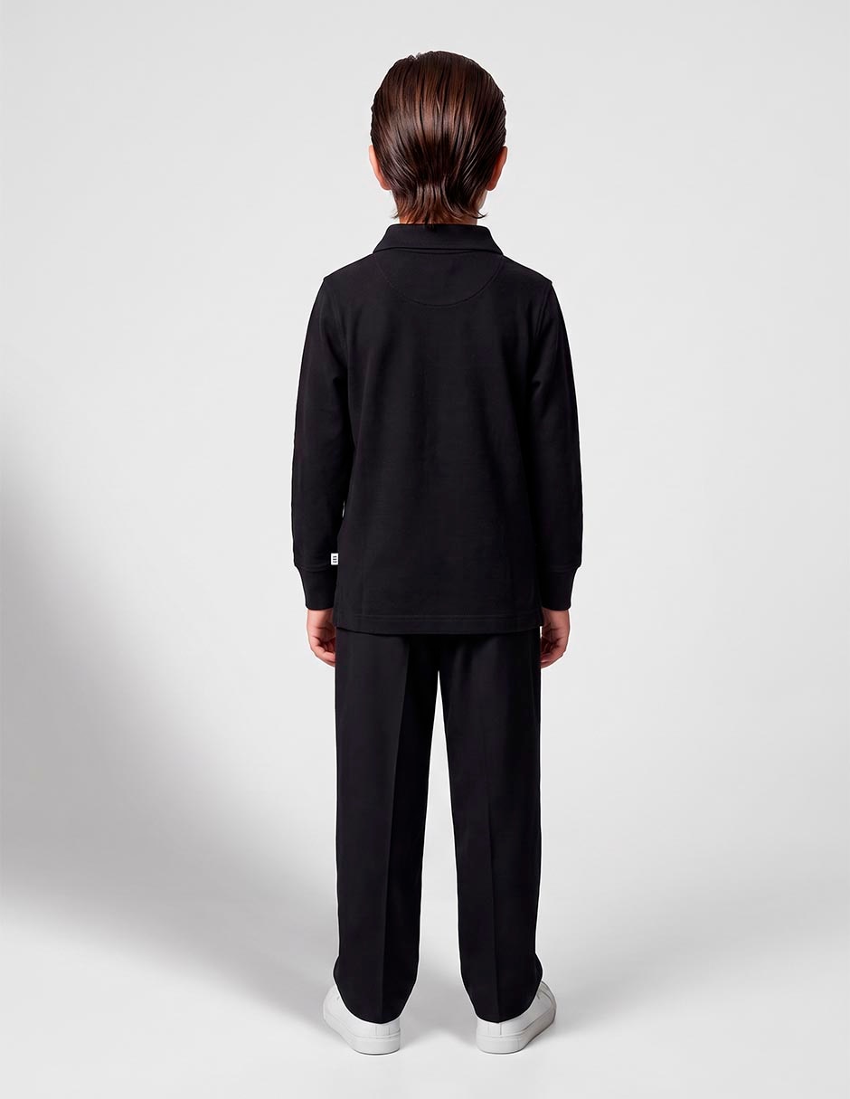 Playera tipo polo para niño 6