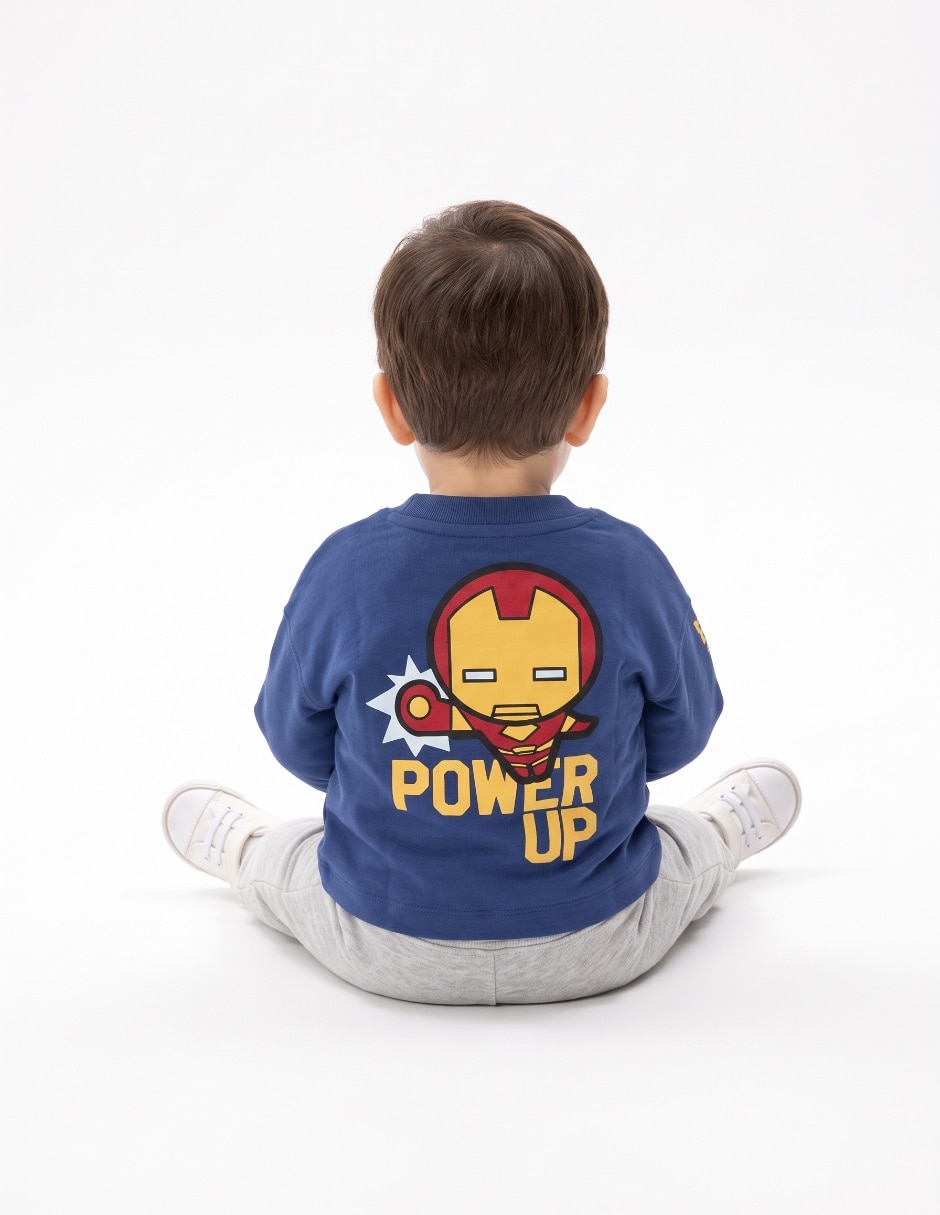 Playera Iron Man manga corta para niño 2