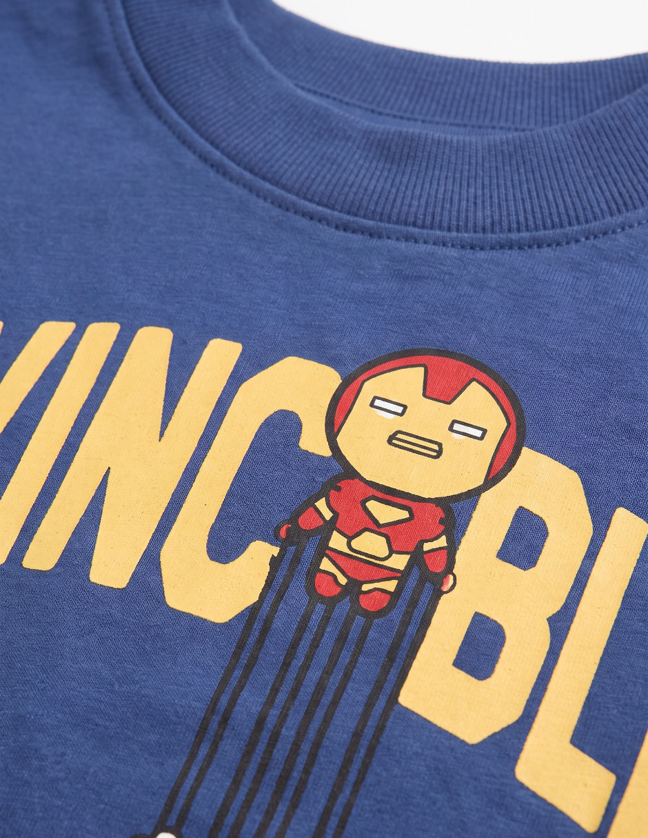 Playera Iron Man manga corta para niño 5