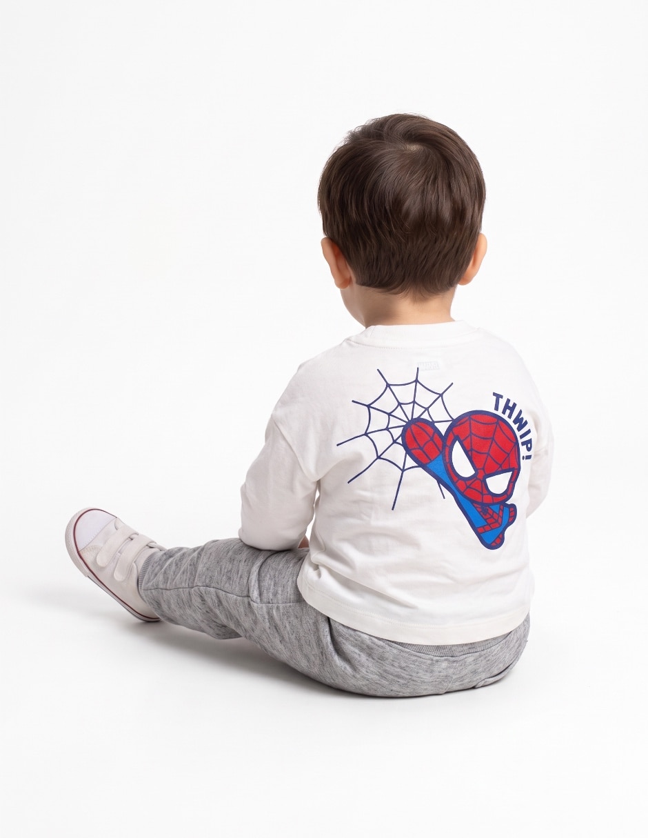 Playera Spider-Man manga larga para niño 2