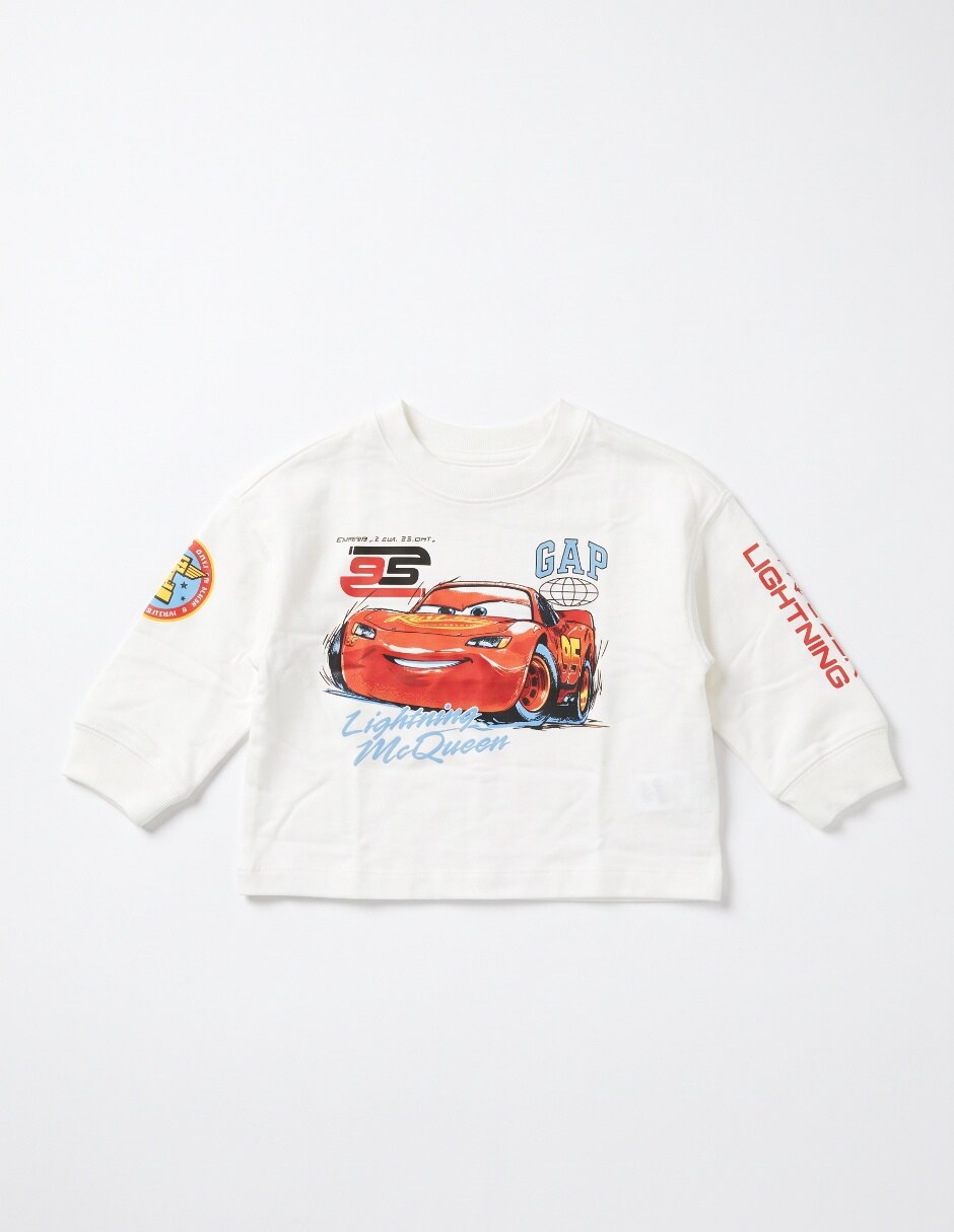 Playera rayo mcqueen cars manga larga para niño 3