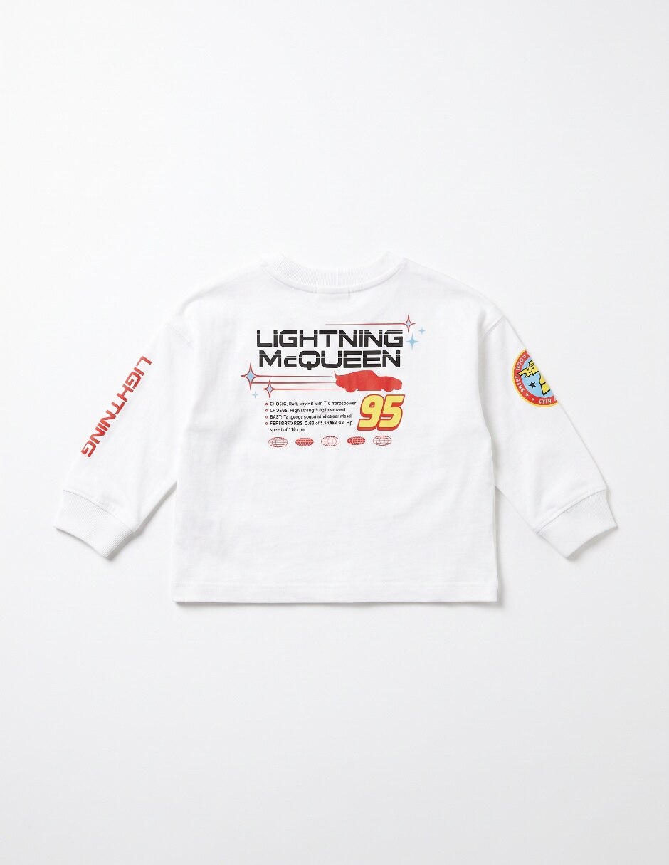 Playera rayo mcqueen cars manga larga para niño 4